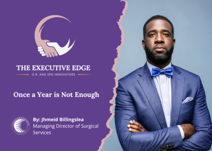 I recommend a recent blog post from The Advantage Support Services website that is titled "Once a Year is Not Enough." The author of this post is Jhmeid Billingslea. The post is an insightful article that speaks to real challenges in surgical services and how annual competencies fall short of adequate training.